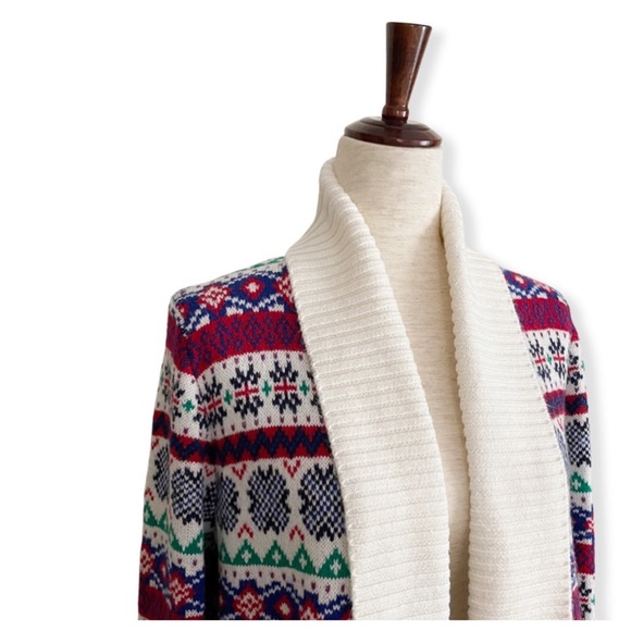 Beautiful Talbots Cable Knit Open Front Cardigan - Picture 6 of 10